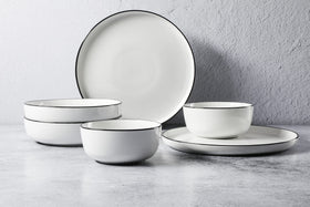Gibson Home Oslo microwave-safe and dishwasher-safe design