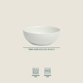 Gibson Home porcelain bowls close-up showing chip-resistant finish for daily use.
