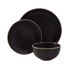 Gibson Home Rockaway 8-inch dessert plate with modern matte glaze finish.