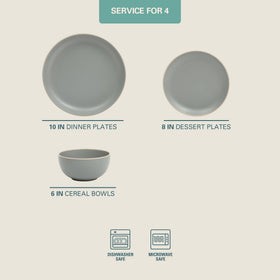 Gibson Home Rockaway 8-inch dessert plates for everyday dining in a modern kitchen.
