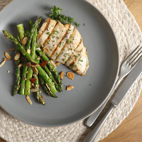 Gibson Home Rockaway stoneware is microwave safe for quick reheats.