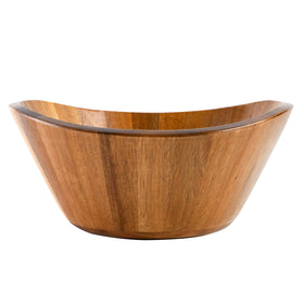 Close-up of acacia grain highlighting durability and natural beauty.