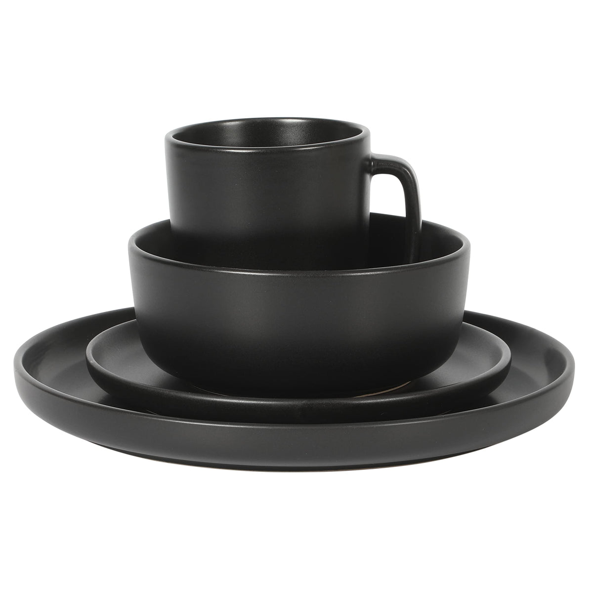 Gibson Home Zuma lip-edged rim closeup, prevents food from sliding and adds subtle style.