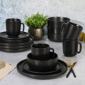 Gibson Home Zuma stoneware bowl 6.3 inches, ideal for soups, cereals, or side dishes.