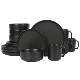 Gibson Home Zuma stoneware dinner plate 10.5 inches, sturdy for everyday meals and stylish table setting.