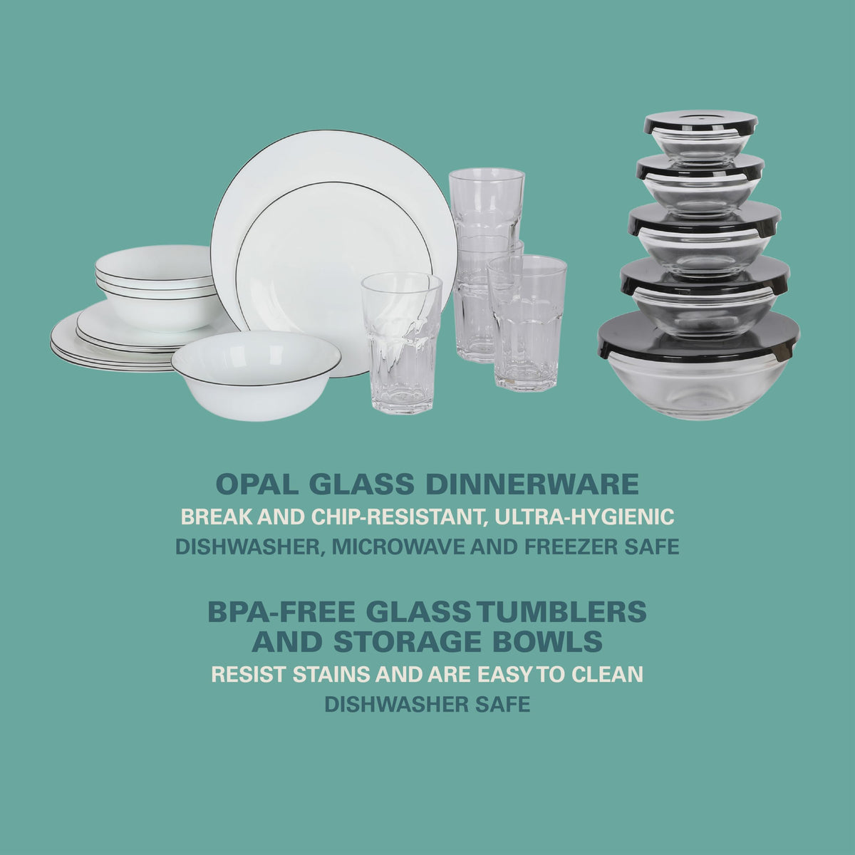Gibson Home knife block with utensils organized for quick meal prep
