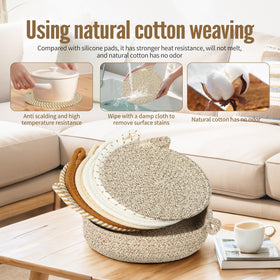 GICDSX Gardenia multiuse hot pad doubles as plate mat