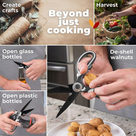 Gidli dishwasher-safe kitchen scissors for easy cleanup after cooking