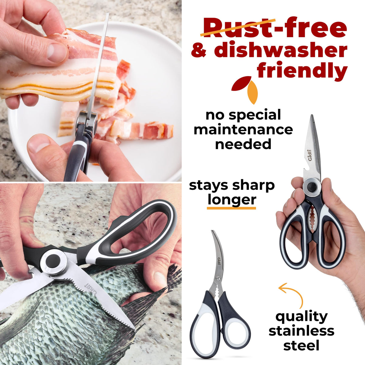 Gidli Shears include protective cover for safe storage