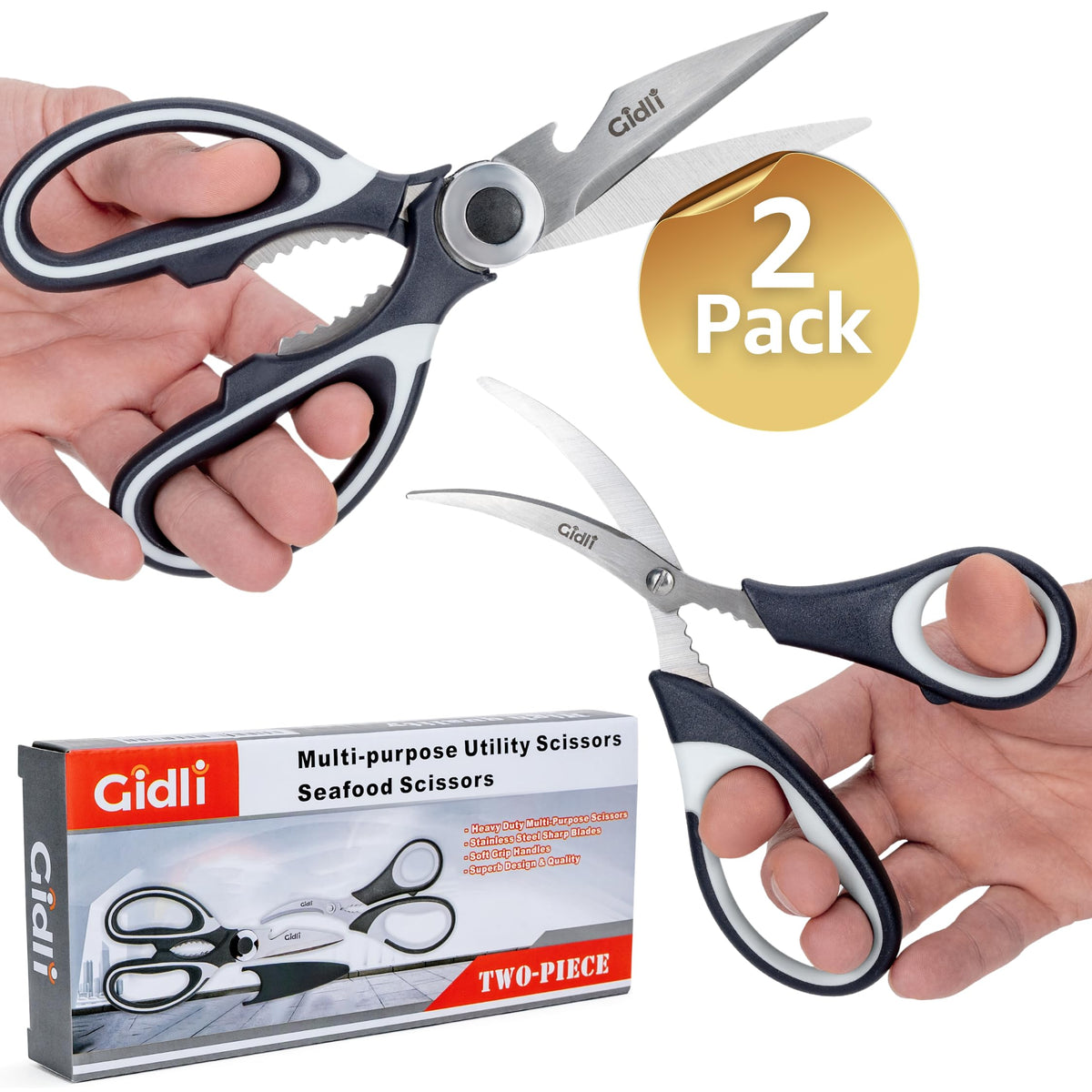 Gidli bonus-pack seafood scissors image highlights versatility