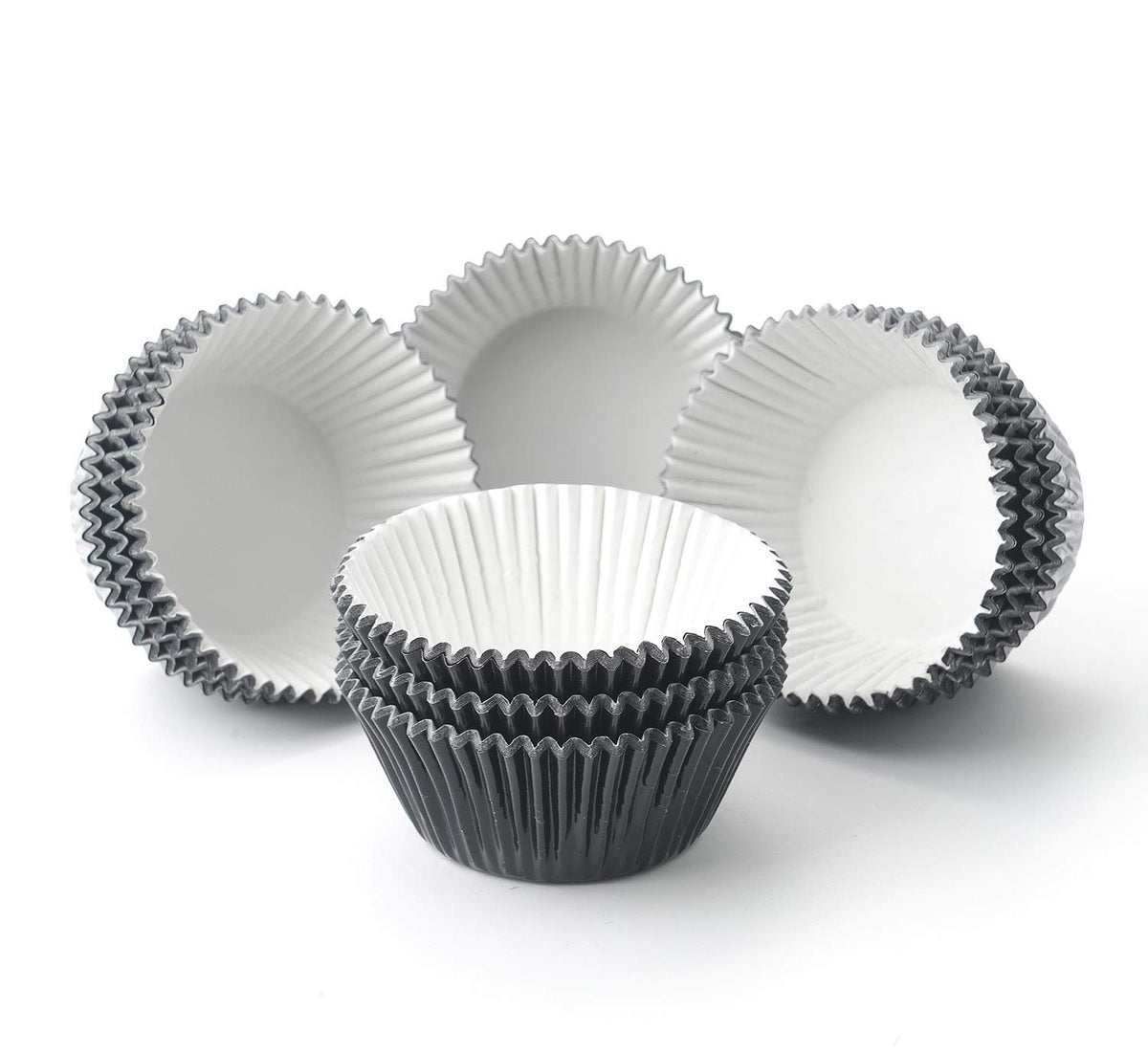 GiFBERA bright fluted cups add color and charm to cupcakes.