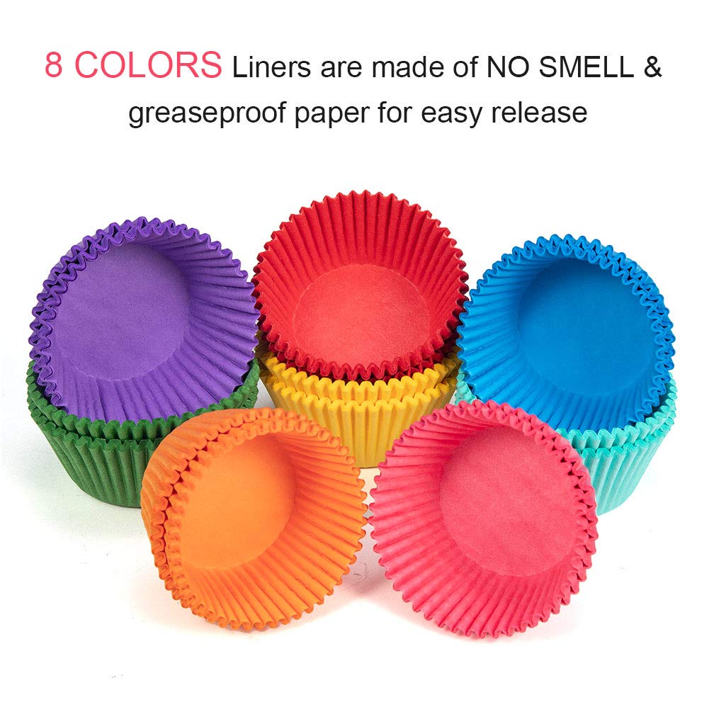 Gifbera Bright Rainbow orange liner for vibrant color and quick baking setup