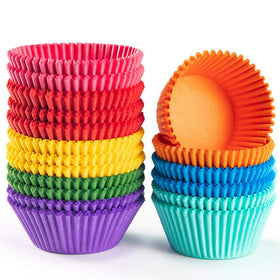 Gifbera Bright Rainbow purple liner makes party desserts pop