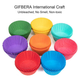 Gifbera Bright Rainbow yellow liner for sunny desserts and even bake