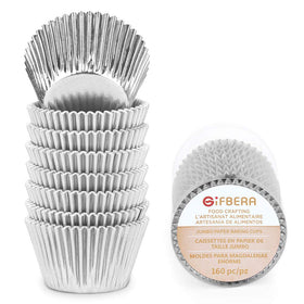 Gifbera silver foil liners bring celebratory shine while simplifying pan cleanup.