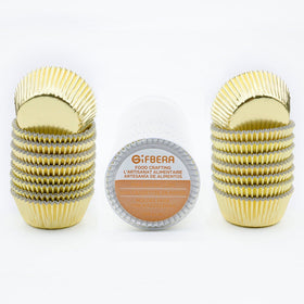 Gifbera plastic container stores cupcake liners while preserving shape for party prep.