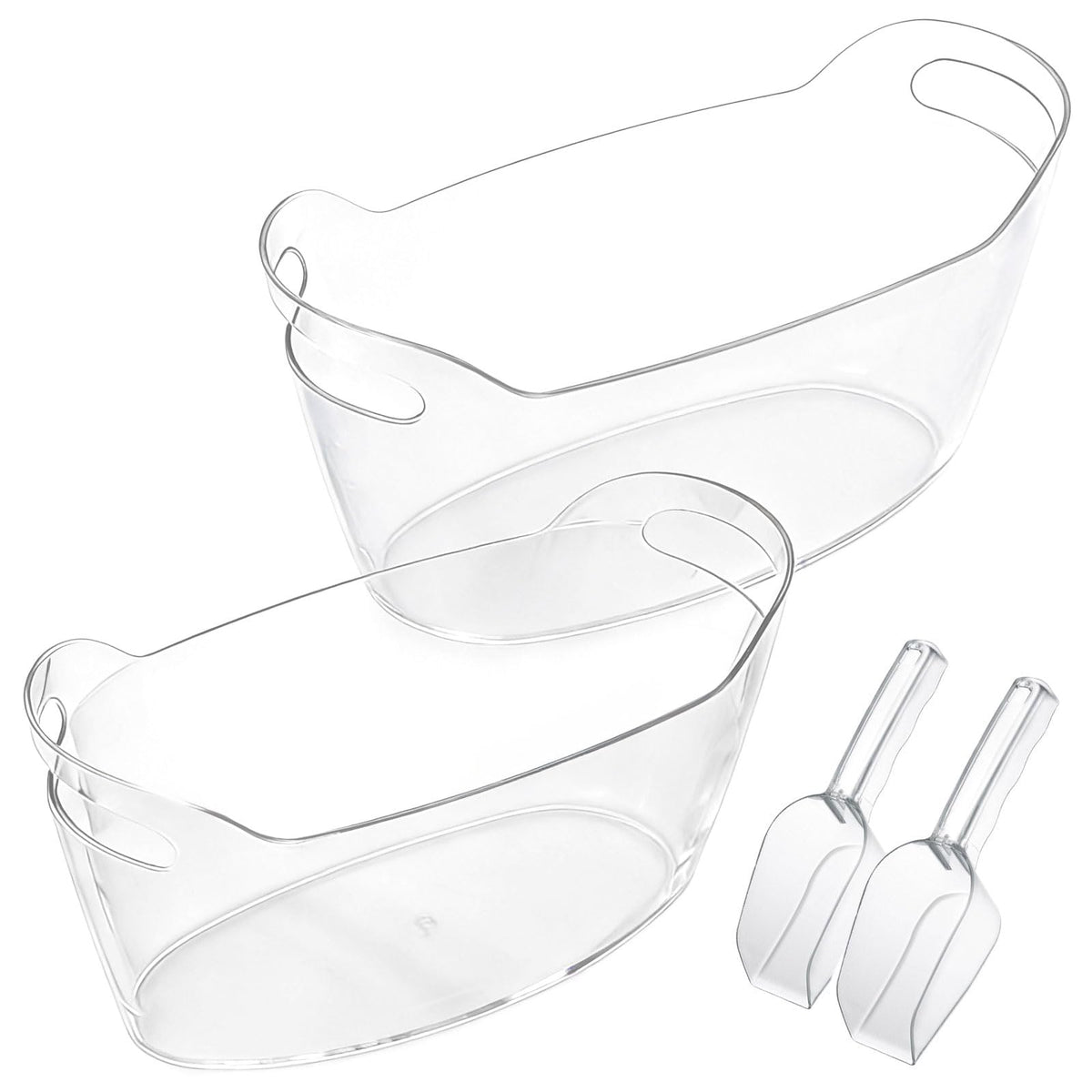 Gifhomfix 6.5L ice bucket front view for easy bottle chilling