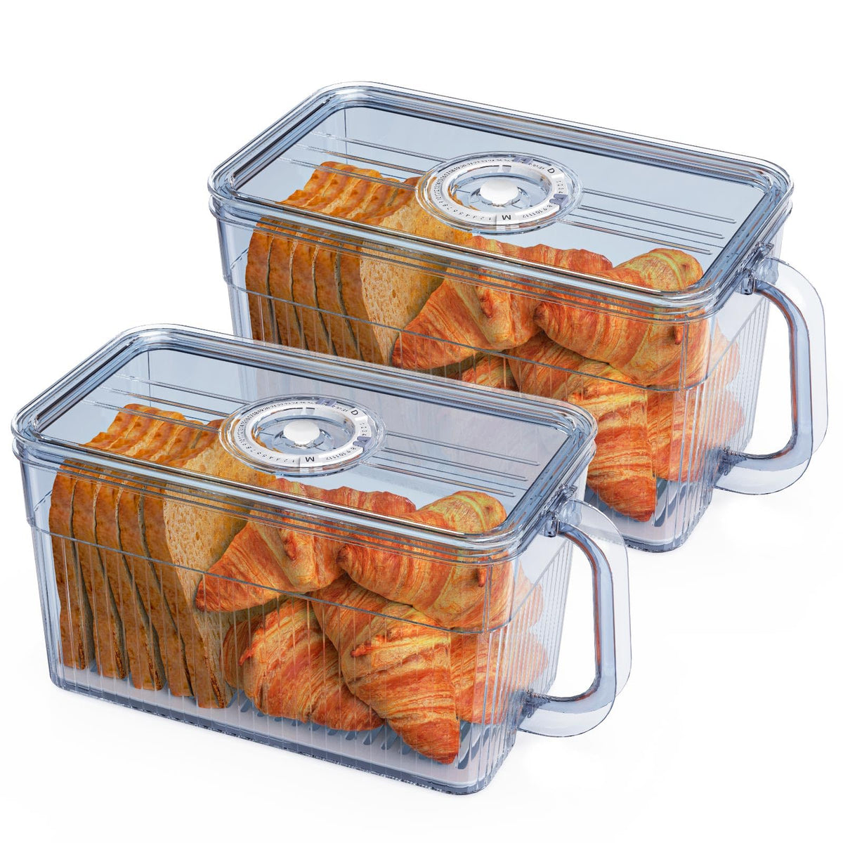 Gifhomfix bread box with airtight container keeps bread fresh and neatly stored.