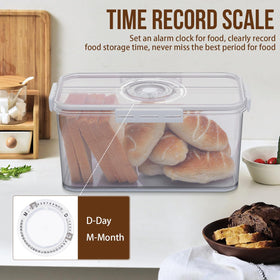 Gifhomfix BPA-free, transparent material bread keeper.