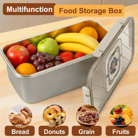 Gifhomfix bread box size 13x7.1x5.3 inches fits items.