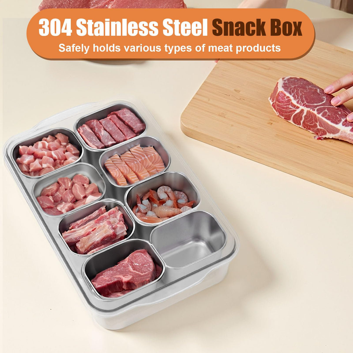 Gifhomfix Snackle Box compact dimensions fit easily in bags or cars.