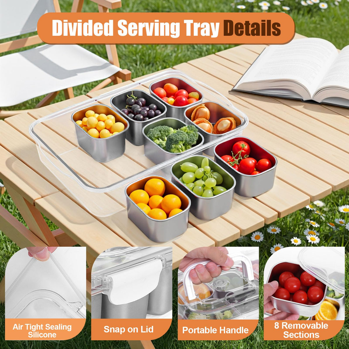 Gifhomfix Snackle Box dishwasher-safe construction simplifies cleanup after meals.