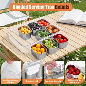 Gifhomfix Snackle Box dishwasher-safe tray after meals