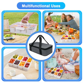 Gifhomfix Snackle Box insulated-bag maintains temperature during outdoor trips.