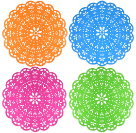 Gift Boutique fiesta place mats pink under plates for festive dining