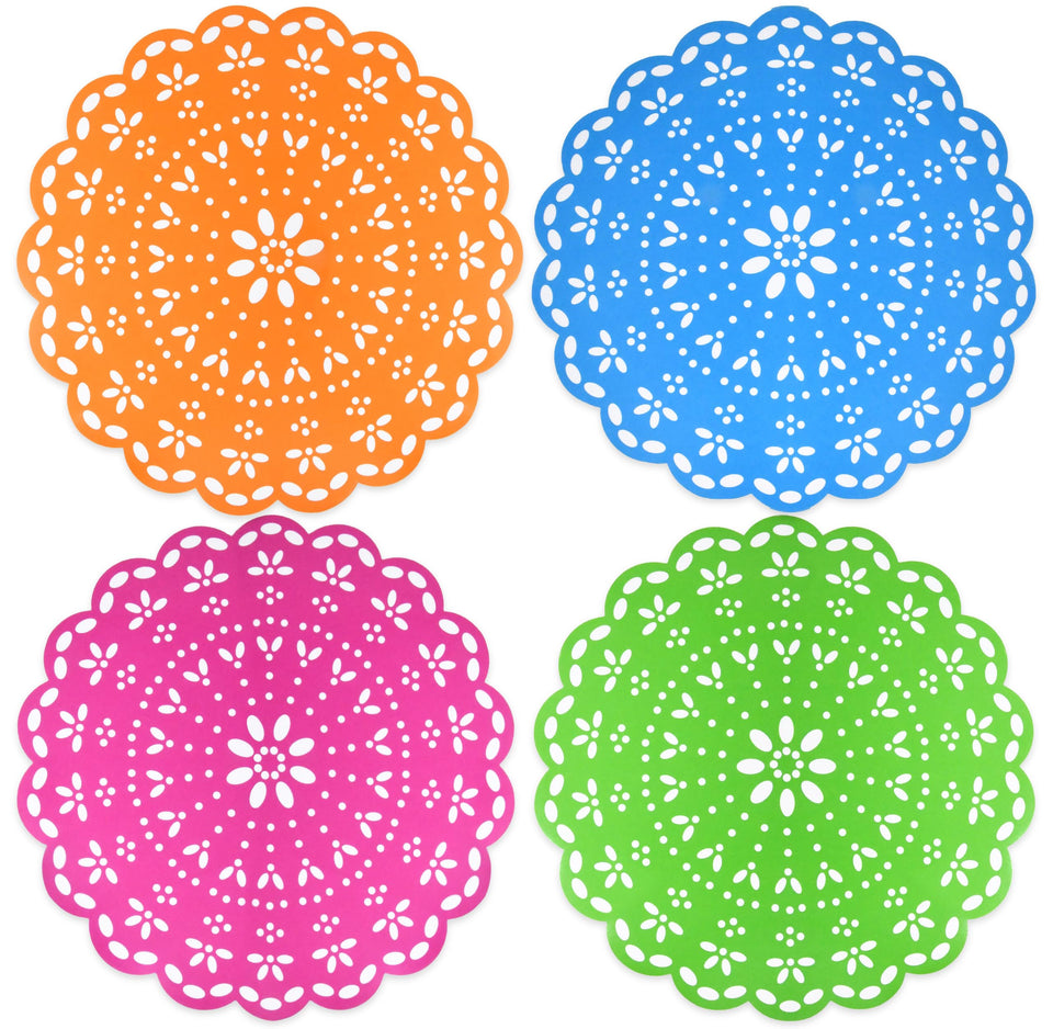 Gift Boutique fiesta place mats pink under plates for festive dining