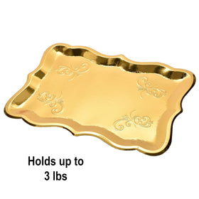 Gift Boutique gold foil trays showcasing cupcakes for a stylish dessert spread