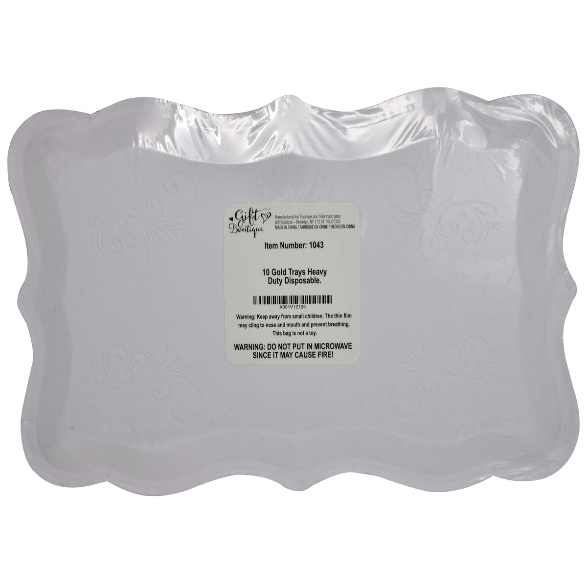 Gift Boutique gold display trays for cake and dessert presentation at events