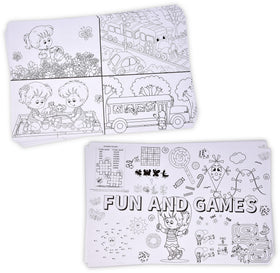 Gift Boutique party and classroom placemats for interactive play.