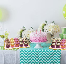 Gift Boutique pink tray with gold rim showcases cupcakes and desserts