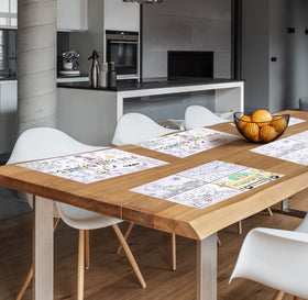 Gift Boutique restaurant activity sheets to entertain young guests.