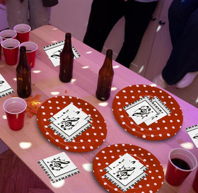 Gift Boutique wedding-reception napkins provide stylish decor for celebrations.
