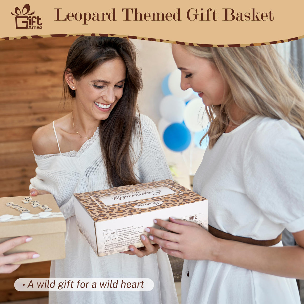 GiftAmaz leopard eggshell cup, ideal for savoring drinks.