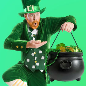 GiftExpress Halloween candy bucket cauldron for trick-or-treat goodness