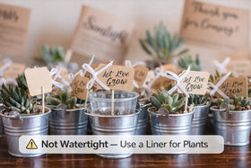 GiftExpress mini bucket DIY decor idea offers versatile event accents.
