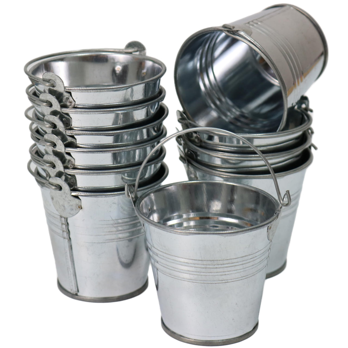 GiftExpress mini bucket with handles, decorative party favor option.