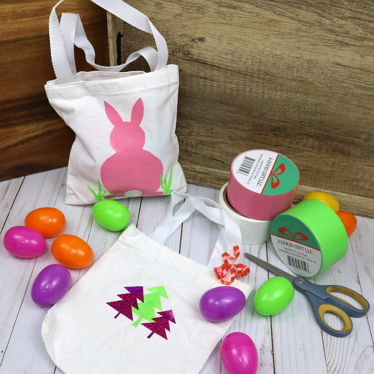 GiftExpress natural cotton tote material provides a versatile painting canvas.