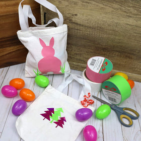 GiftExpress natural cotton tote material provides a versatile painting canvas.