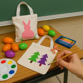 GiftExpress canvas tote pack contents showcased for crafts and gifting.