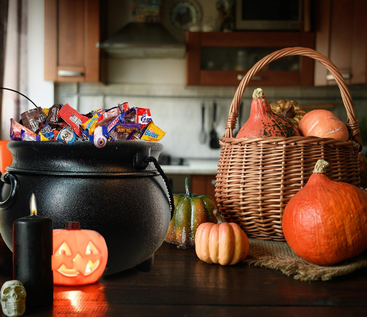 GiftExpress pregnancy announcement cauldron as a playful prop