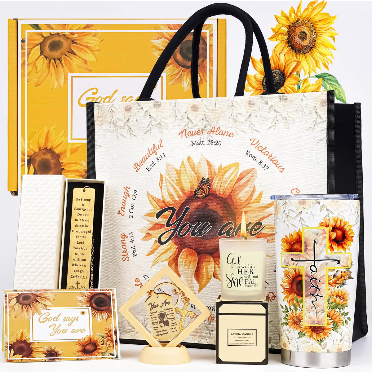 GiftoBi sunflower keychain adds a sunny faith reminder to daily keys