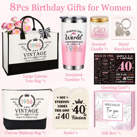 Giftota 1986 greeting card foldable message to celebrate turning 40