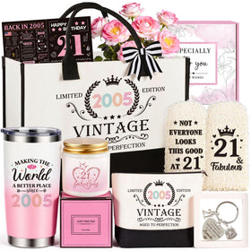 Giftota 21st birthday tote bag with vintage 2005 design for everyday style.
