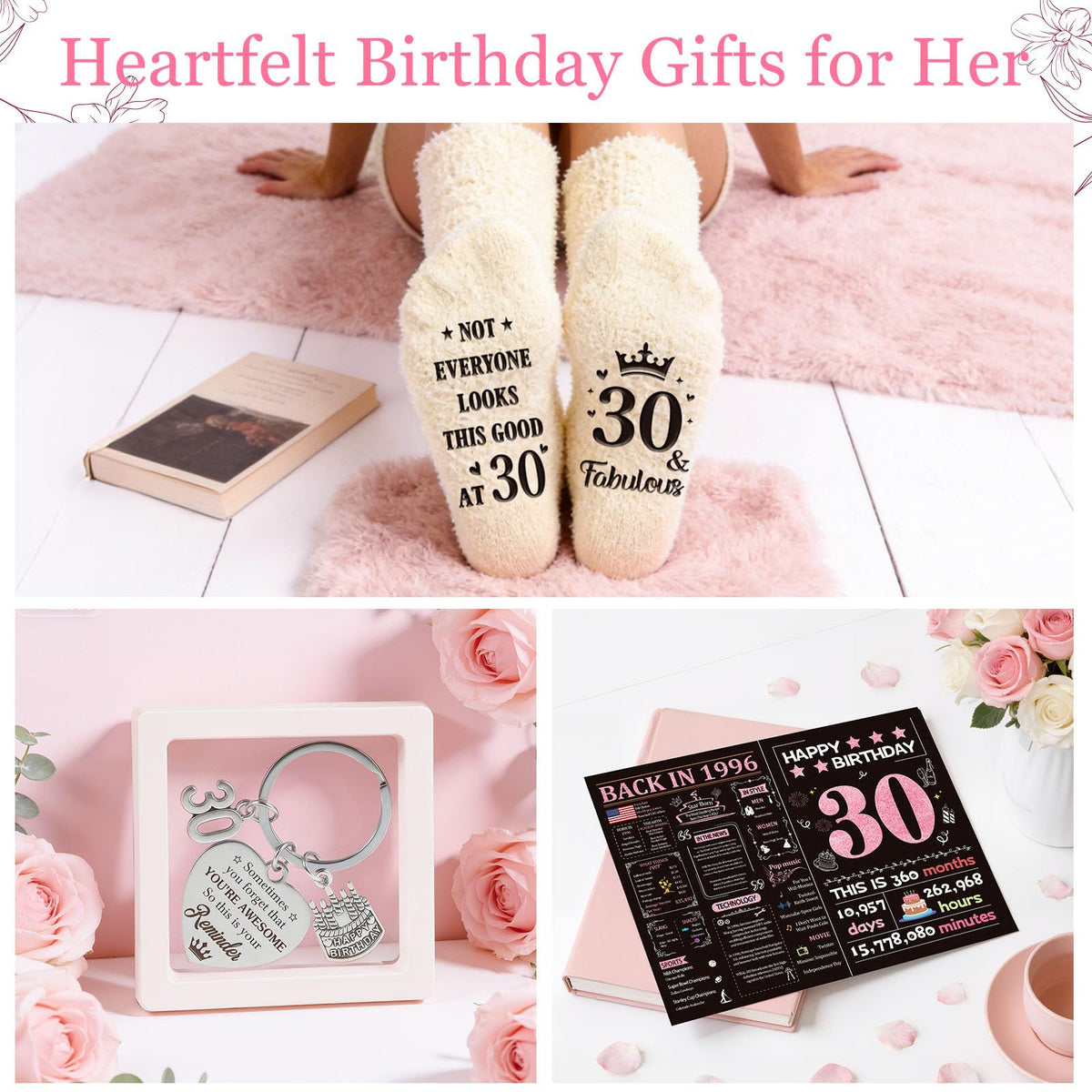 Giftota 30th birthday socks, soft and playful for festive outfits.