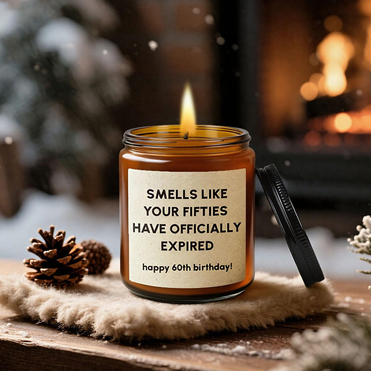 Giftota lavender candle delivers a relaxing masculine ambiance.