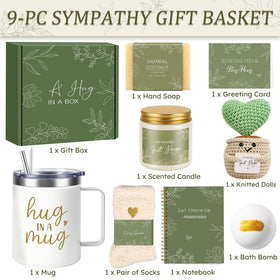 Giftota No Words Just Hugs candle offering soothing ambiance for reflection.